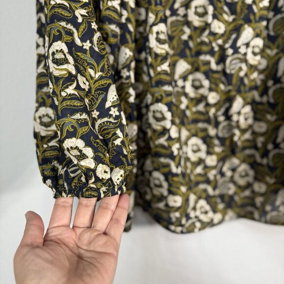 Banana Republic Floral Blouse - Black and White - Picture 8 of 12